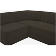 Meridian Furniture Ollie Brown Boucle Fabric Modular Sectional