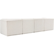 Meridian Furniture Ollie Cream Boucle Fabric Modular Sofa