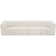 Meridian Furniture Ollie Cream Boucle Fabric Modular Sofa