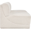 Meridian Furniture Ollie Cream Boucle Fabric Modular Sofa