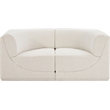Meridian Furniture Ollie Cream Boucle Fabric Modular Sofa