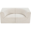 Meridian Furniture Ollie Cream Boucle Fabric Modular Sofa