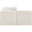 Meridian Furniture Ollie Cream Boucle Fabric Modular Sectional