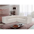 Meridian Furniture Ollie Cream Boucle Fabric Modular Sectional
