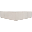 Meridian Furniture Ollie Cream Boucle Fabric Modular Sectional