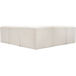 Meridian Furniture Ollie Cream Boucle Fabric Modular Sectional