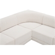 Meridian Furniture Ollie Cream Boucle Fabric Modular Sectional