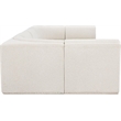 Meridian Furniture Ollie Cream Boucle Fabric Modular Sectional