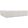Meridian Furniture Ollie Cream Boucle Fabric Modular Sectional