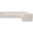 Meridian Furniture Ollie Cream Boucle Fabric Modular Sectional