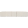 Meridian Furniture Ollie Cream Boucle Fabric Modular Sectional