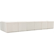 Meridian Furniture Ollie Cream Boucle Fabric Modular Sectional