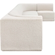 Meridian Furniture Ollie Cream Boucle Fabric Modular Sectional