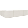 Meridian Furniture Ollie Cream Boucle Fabric Modular Sectional