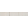 Meridian Furniture Ollie Cream Boucle Fabric Modular Sectional