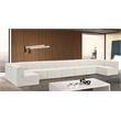 Meridian Furniture Ollie Cream Boucle Fabric Modular Sectional