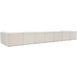 Meridian Furniture Ollie Cream Boucle Fabric Modular Sectional