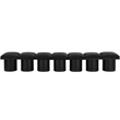 Meridian Furniture Pavilion Black Boucle Fabric Bench