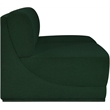 Meridian Furniture Ollie Green Boucle Fabric Modular Sofa