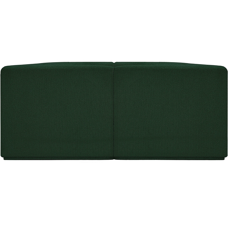 Meridian Furniture Ollie Green Boucle Fabric Modular Sofa