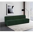 Meridian Furniture Ollie Green Boucle Fabric Modular Sofa