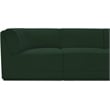 Meridian Furniture Ollie Green Boucle Fabric Modular Sofa