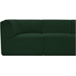 Meridian Furniture Ollie Green Boucle Fabric Modular Sectional