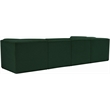 Meridian Furniture Ollie Green Boucle Fabric Modular Sectional