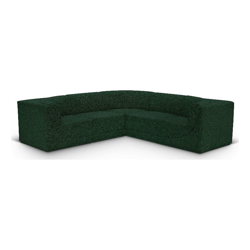 Green/5-Piece: 2 Armless Chair, 3 Corner Chair