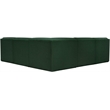 Meridian Furniture Ollie Green Boucle Fabric Modular Sectional
