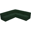 Meridian Furniture Ollie Green Boucle Fabric Modular Sectional