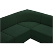 Meridian Furniture Ollie Green Boucle Fabric Modular Sectional