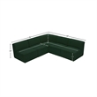 Meridian Furniture Ollie Green Boucle Fabric Modular Sectional