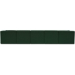 Meridian Furniture Ollie Green Boucle Fabric Modular Sectional