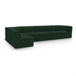 Meridian Furniture Ollie Green Boucle Fabric Modular Sectional