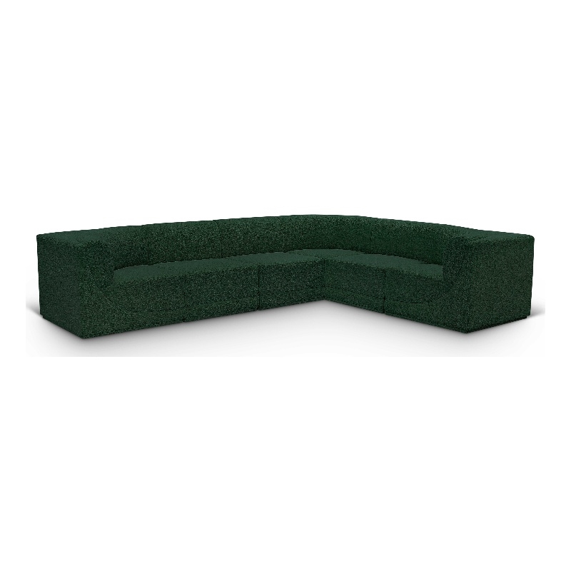 Green/6-Piece: 3 Armless Chair, 3 Corner Chair