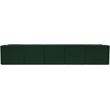 Meridian Furniture Ollie Green Boucle Fabric Modular Sectional
