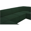 Meridian Furniture Ollie Green Boucle Fabric Modular Sectional