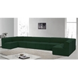 Meridian Furniture Ollie Green Boucle Fabric Modular Sectional