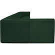 Meridian Furniture Ollie Green Boucle Fabric Modular Sectional