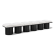 Meridian Furniture Pavilion Cream Boucle Fabric Bench