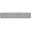 Meridian Furniture Ollie Grey Boucle Fabric Modular Sectional