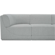 Meridian Furniture Ollie Grey Boucle Fabric Modular Sectional