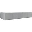 Meridian Furniture Ollie Grey Boucle Fabric Modular Sectional