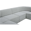 Meridian Furniture Ollie Grey Boucle Fabric Modular Sectional