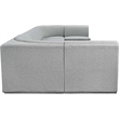 Meridian Furniture Ollie Grey Boucle Fabric Modular Sectional