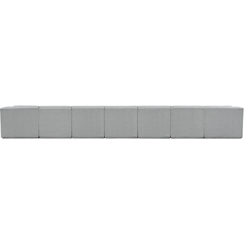 Meridian Furniture Ollie Grey Boucle Fabric Modular Sectional