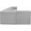 Meridian Furniture Ollie Grey Boucle Fabric Modular Sectional