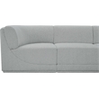 Meridian Furniture Ollie Grey Boucle Fabric Modular Sectional