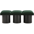 Meridian Furniture Pavilion Green Boucle Fabric Bench